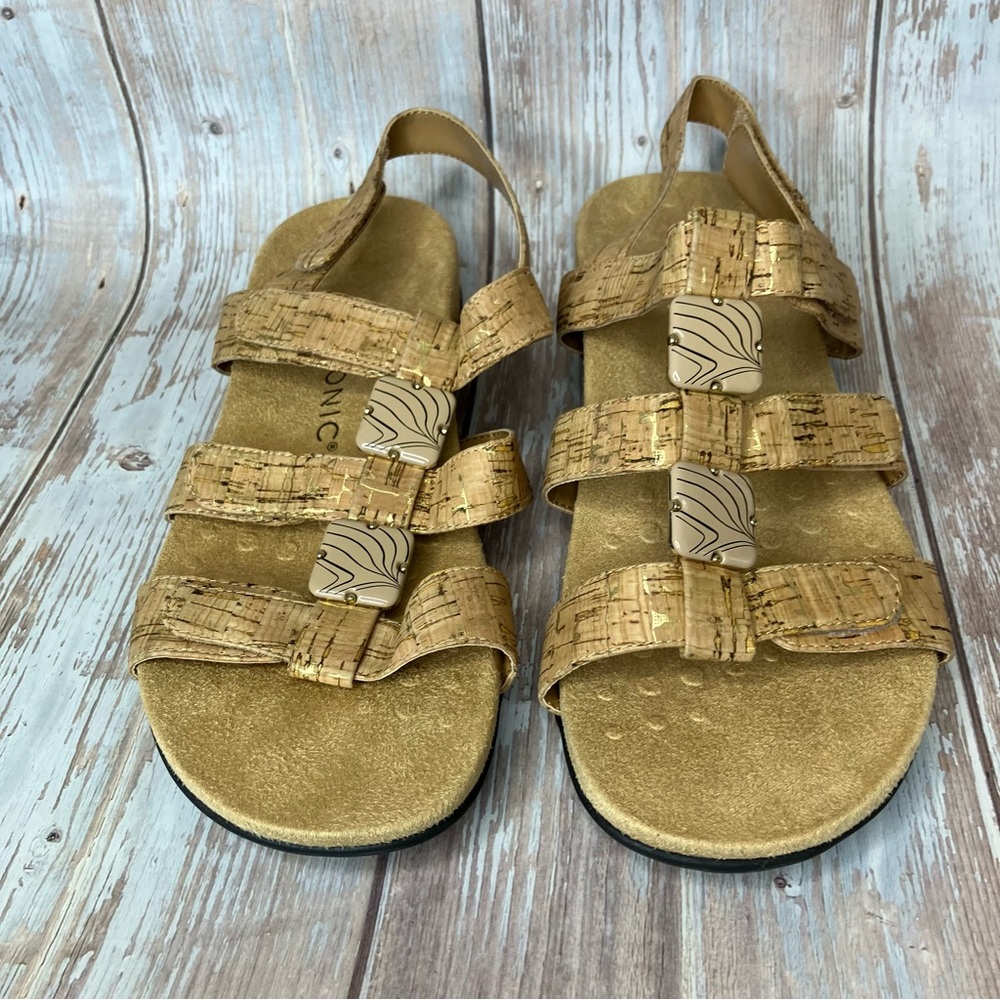 Vionic Amber Orthopedic Adjustable Backstrap Sand… - image 3